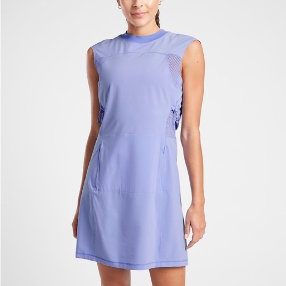 Athleta Lavender Sleeveless Active Romper Dress